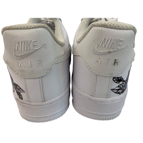 Custom Nike Air Force 1 Sneakers Blue Rose Mens Size 7 White Sneakers 7987 main image 4